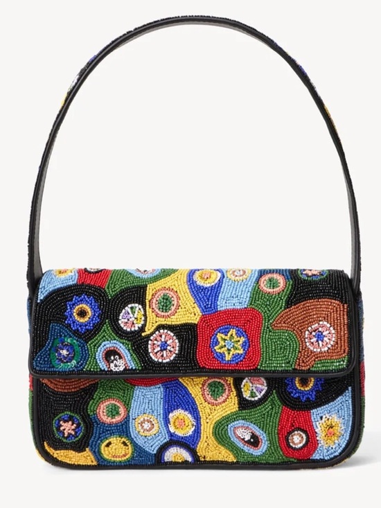 STAUD Handbags - NWT STAUD Tommy Beaded Bag, Millefiori